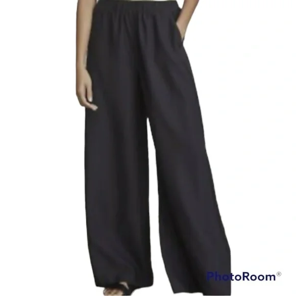 Elizabeth and James Black wide leg pockets wear anytime pants - Picture 8 of 8